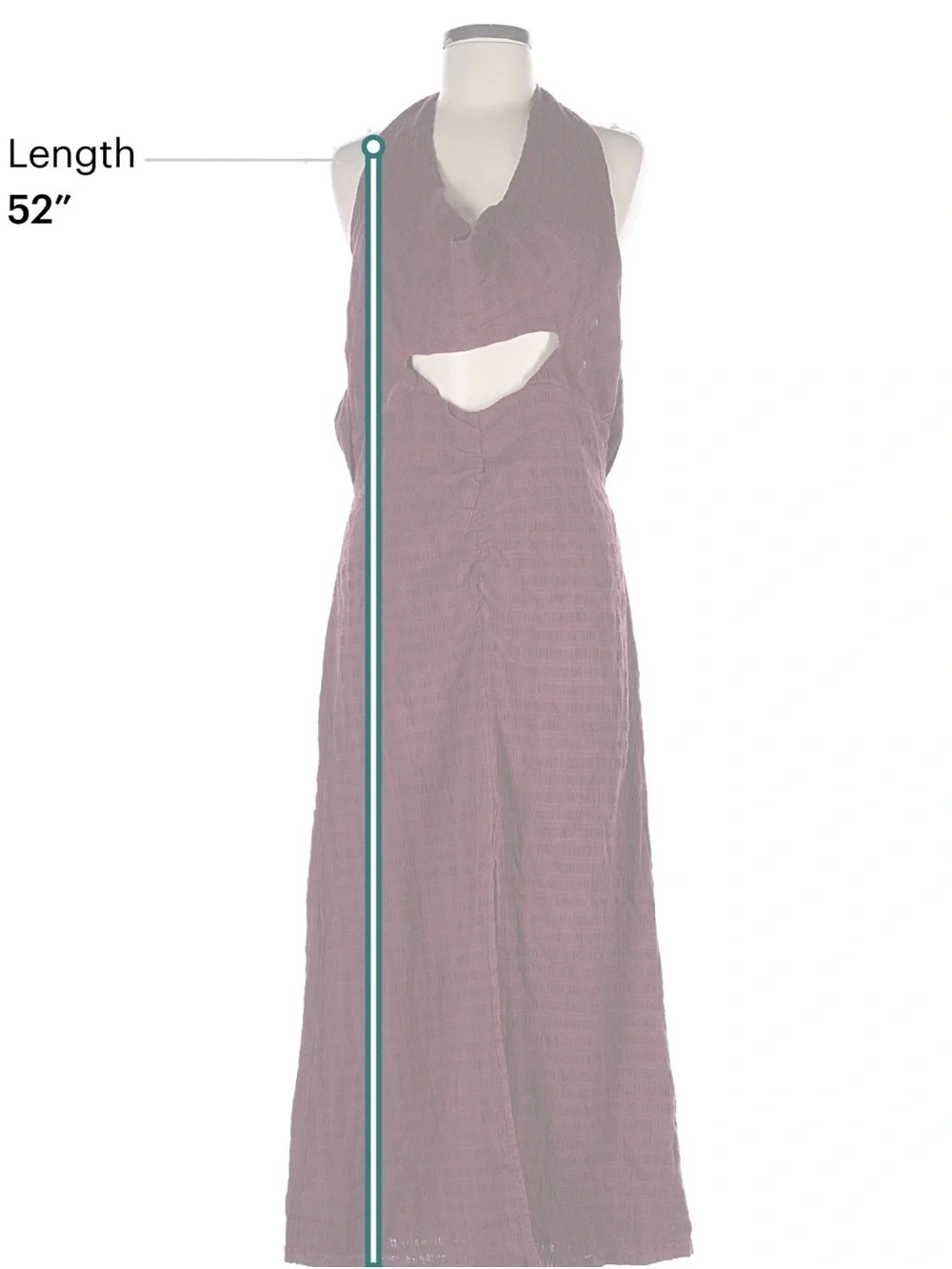 Free People Backless Cutout Maxi Dress in Wine